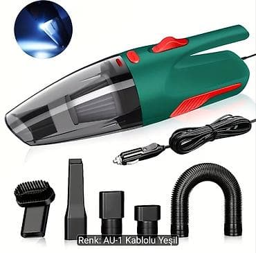 Avtomobil üçün əl tipli tozsoran – AU-1, kablolu, yaşıl