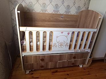 Beşiklər: Uşaq beşiyi – “Baby Room” model - Material: ağac teksturasında — 1