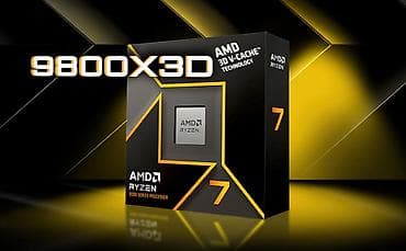Планшеты: Процессор AMD Ryzen 7 9800X3D, > 4 ГГц, > 8 ядер, Новый — 1