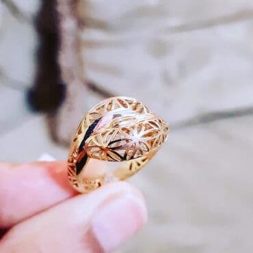 tək qaş: Toy, Üzük, Sarı qızıl, 585 Əyar, Qaşsız — 2