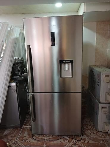 soyuducu hoffman: 2 qapılı Hoffman Soyuducu Satılır, rəng - Gümüşü, Dispenserli — 5