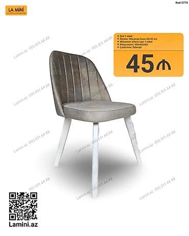 kohnə stul: LA MINI yumşaq oturacaqlı stol/stul - Model: Kod 5770 - Miqdar: 1 — 1