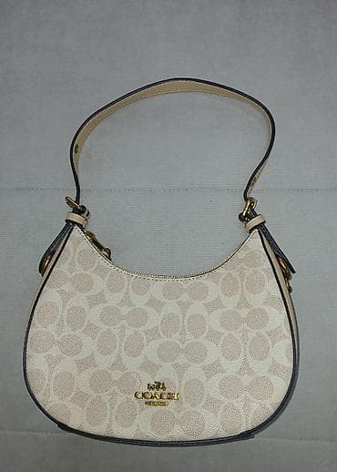 Coach New York çiyin/çapraz çanta (original deyil) - Rəng: krem-bej