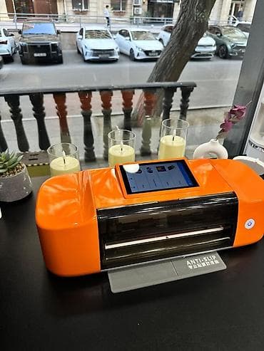 plotter: Portativ hidrogen vinil/ploter kəsici – sensor ekranlı, narıncı korpus — 3