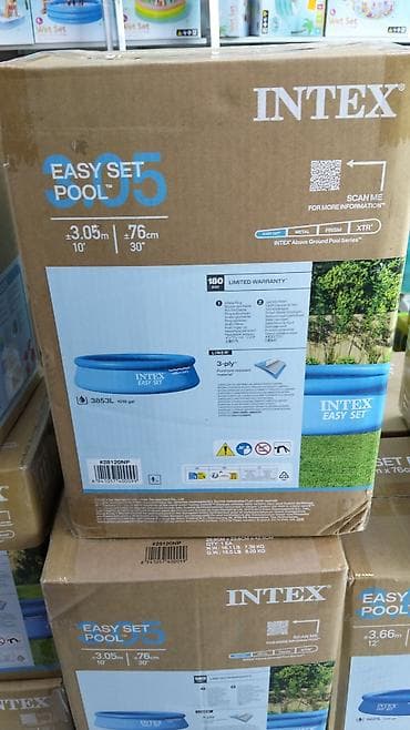 Yeni Şişmə hovuz Intex, 3.1 - 4 m, 3501 - 4000 l