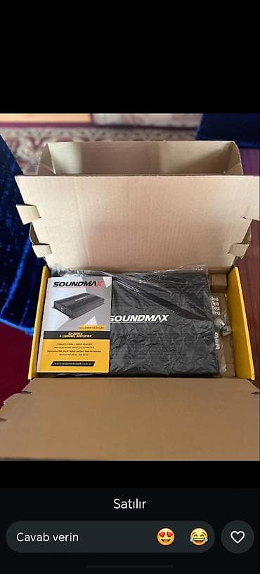 ses sisdemi: SOUNDMAX SX-1000.4 4-kanallı avtomobil gücləndiricisi - Brend — 1
