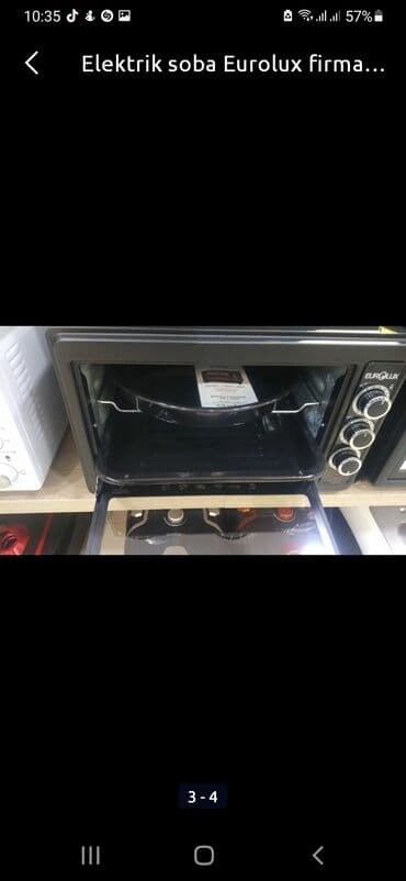 Duxovkalar: Duxovka Elektrik, rəng - Boz, Ayrıca dayanan, Yeni — 1