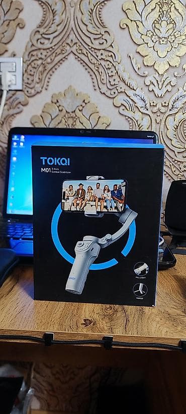 TOKQI M01 3-Oxlu Smartfon Gimbal Stabilizatoru - 3 oxlu