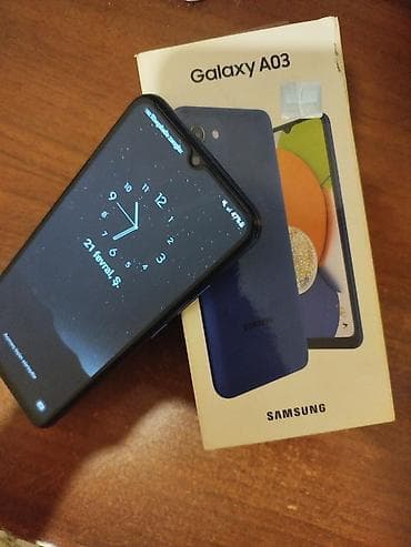 Samsung Galaxy A03, 32 GB, rəng - Mavi, İki sim kartlı