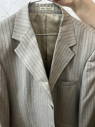 yun şalvar: UOMO Lardini kişi kostyumu - Dəst: pencək + şalvar - Rəng və naxış — 4