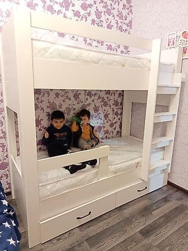 Oğlan və qız üçün, Yeni, Çarpayı, Matras ilə, Siyirməli, Laminat