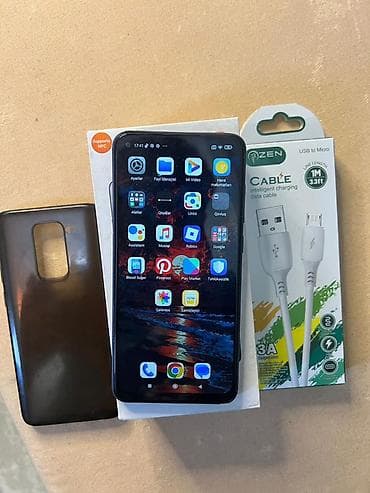 telefonlar yeni: Redmi Note 9, 64 GB, rəng - Göy, İki sim kartlı — 4