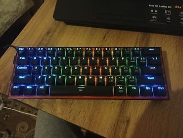 Redragon K617 klaviatura - 60% ölçülü, kompakt korpus – masa üzərində