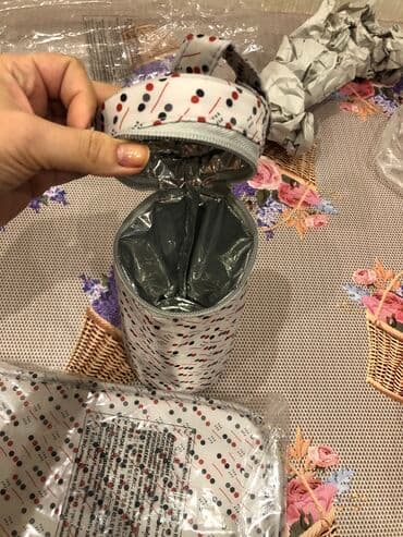 аксессуары для кукол baby born (беби борн): Yenidiler,hech istifade olunmayib,pelenalka ve butilka chexolu — 3