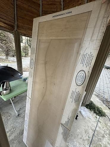 Furnitura və aksessuarlar: Ağ rəngdə daxili otaq qapısı - Material: MDF/taxta kompozit (üzəri — 2