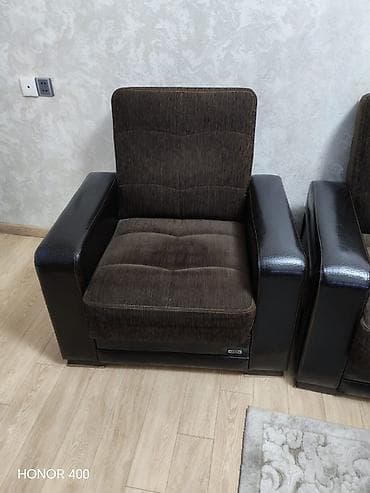 müdir kreslosu: İşlənmiş, Divan, 2 kreslo, Bazalı, Açılan — 3