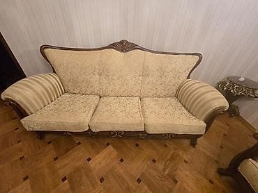 kagiz qebulu: Klassik üslubda yumşaq mebel dəsti - Tərkib: 3 yerlik divan, 2 yerlik — 2