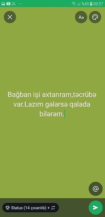 coban işi: Bağban işi axtarıram — 1