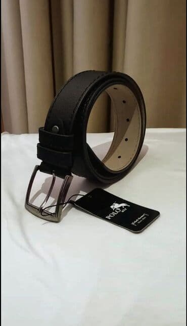 Polo Air kişi hədiyyə dəsti - Tərkib: kəmər + pulqabı - Rəng: qara -