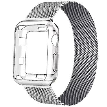 dəri saat kəmərləri: Apple watch qoruyucu kəmər. Yeni. Silikon ekran qoruyucu və qolbaq — 1