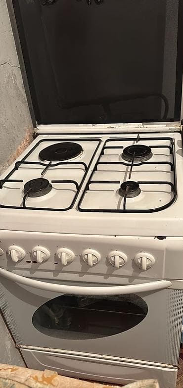 Qaz sobası Ayrıca dayanan, 4 gözlü, İşlənmiş