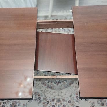 stol oturacaq: Qonaq masası, Açılan, Taxta, Oval masa — 3