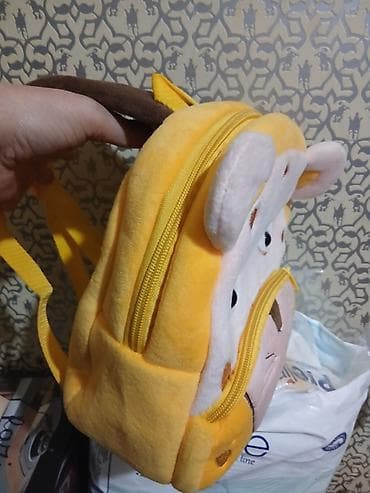 balaca: Uşaq üçün plyuş bel çantası – şir/bağırsaq vəhşi pişik temalı - — 2