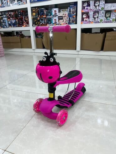 детские самокаты с родительской ручкой: Skuter oyuncaq gel təkər işıqlı ön təkərlər Diqqət çatdırılma bir gün — 1