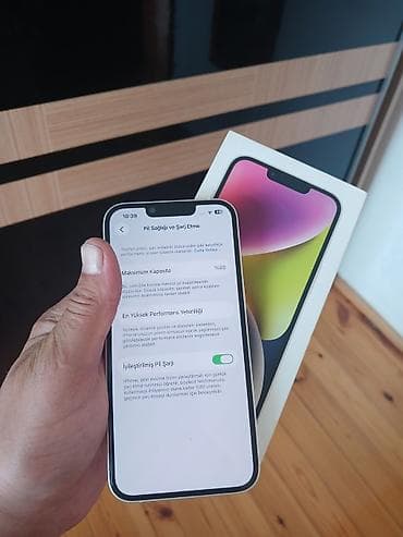 iphone 7x: IPhone 14, 128 GB, Ağ, Face ID — 1