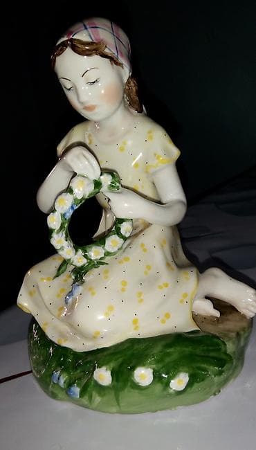 Очень редкая скульптура ЛФЗ "Девочка с венком".Мечта коллекционера! В