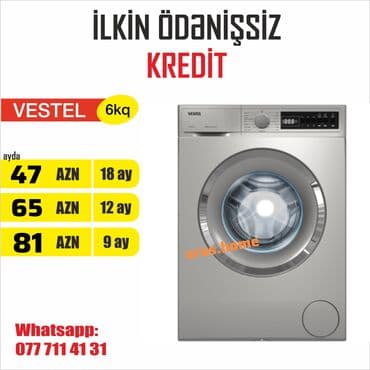 qədim pulların alışı: Paltaryuyan maşın Vestel, 7 kq, Yeni, Avtomat, Qurutmasız, Kredit var, Ünvandan götürmə, Pulsuz çatdırılma, Rayonlara çatdırılma — 10