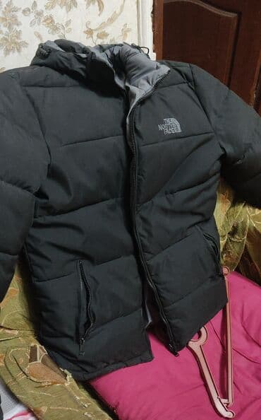 дождевик купить в баку: The North Face kişi puffa qış gödəkçəsi - Rəng: qara, iç hissə boz - — 1