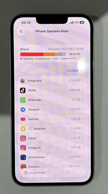 apple notebook: IPhone 13, 128 GB, Ağ, Face ID — 3