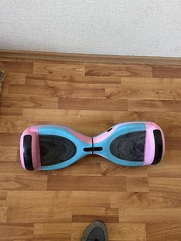 Uşaqlar üçün elektrikli hoverboard (segvey) - Rəng: mavi-çəhrayı
