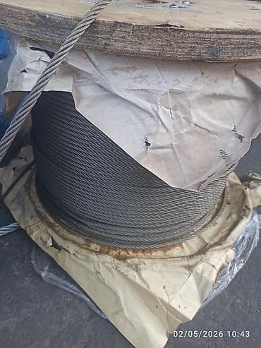 Polad tros (10 mm metal halat) – bobin üzərində - Material: yüksək