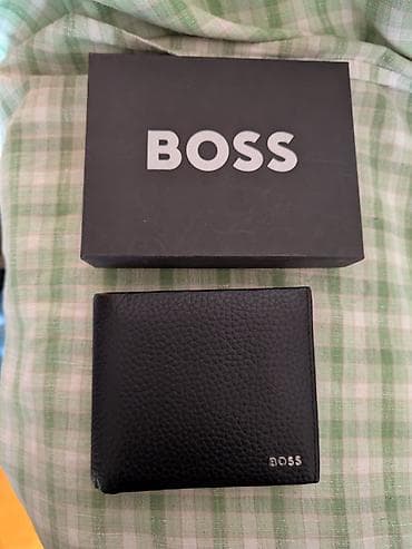 ic geyim: BOSS kişi pulqabısı – orijinal qutu ilə - Rəng: qara - Material — 1