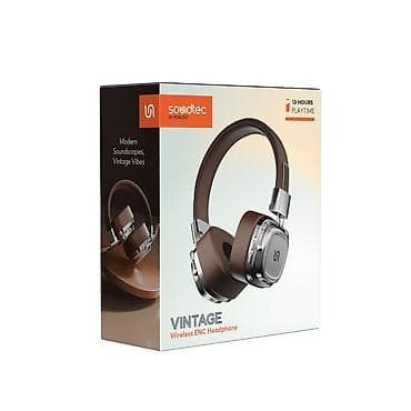Porodo Soundtec Vintage Wireless ENC Headphone – PD-STWLEP037-BRSL - lalafo.az -da Porodo Soundtec Vintage Wireless ENC Headphone – PD-STWLEP037-BRSL -