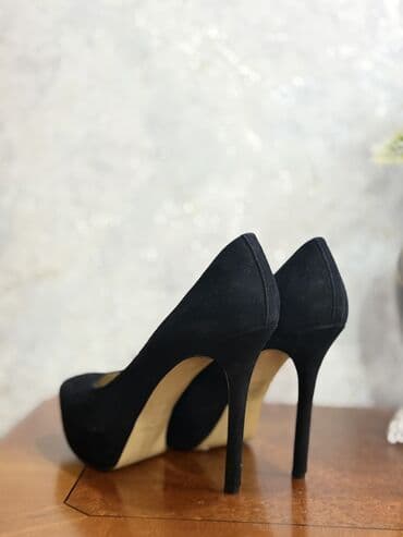 qadin pencekleri: Туфли, Nine West, Размер: 39, цвет - Черный, Б/у — 2