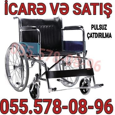 Tibbi avadanlıq: Təkərli əlil arabası – icarə və satış - Klassik manual model, böyük — 1