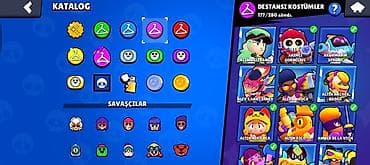 Brawl Stars oyunu üçün inkişaf etmiş hesab - Kupa: 131,545 (ən yüksək — 9