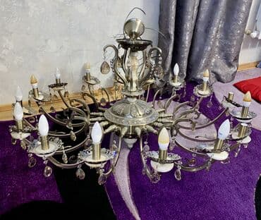 əncir qurusu qiyməti: Çılçıraq, 10 və daha çox lampa, Metal — 4