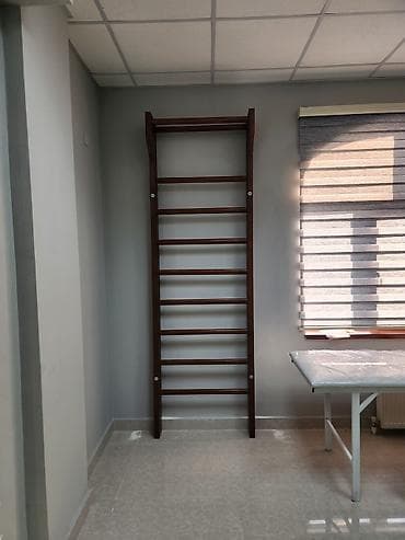 Taxta İsveç divar turniki (wall bars) - Material: bərk ağac, tünd — 2