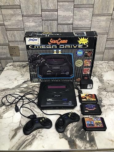 hp kartric: Sega Mega Drive 2 . Yaxsi veziyetde . Uzerinde 2 ed joystik ve 3 ed — 1