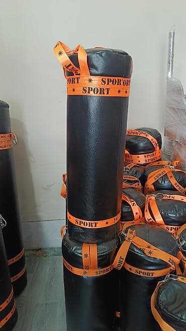 qrusa: Boks məşqi üçün asqılı zərbə kisəsi - Material: koja - Rəng: qara — 1