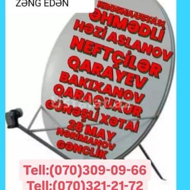 krosna antena quraşdırılması: Peyk antenalarının quraşdırılması | Quraşdırılma, Təmir, Tənzimlənmə — 1