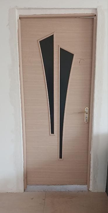 Daxili otaq qapısı – müasir dizayn - Material: açıq ağac teksturalı