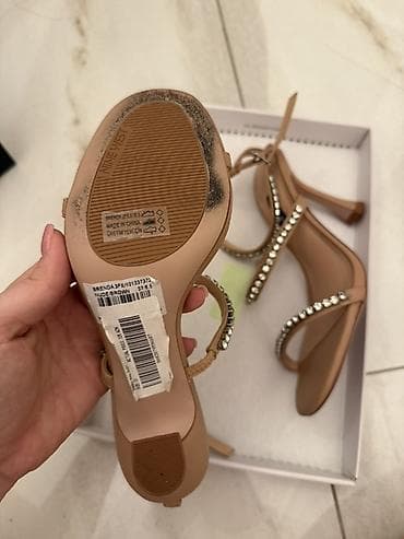 deri salvar: Nine West qadın sandaleti - Rəng: Nude/Bej (etiketdə “NUDE BROWN”) - — 3