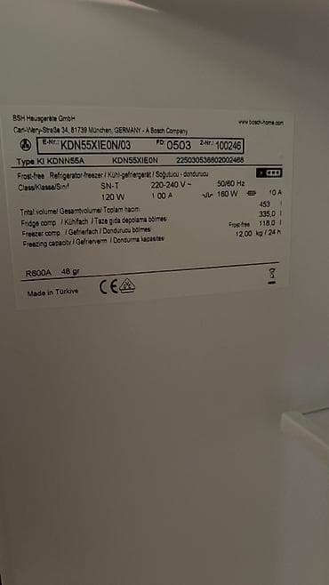 xaladelnik matoru: 2 qapılı Bosch Soyuducu Satılır, rəng - Gümüşü — 7