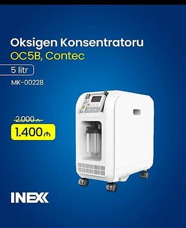 Tibbi maskalar: Oksigen Konsentratoru – Contec OC5B (MK-00228) - Güc: 5 litr/dəq - — 1