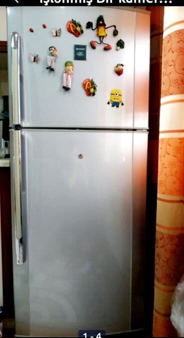 İşlənmiş 2 qapılı Sharp Soyuducu Satılır, rəng - Boz